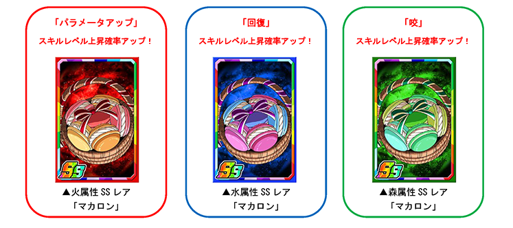 限定強化素材「マカロン」でカードを育てよう!