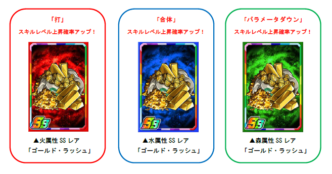 限定強化素材「ゴールド・ラッシュ」でカードを育てよう!