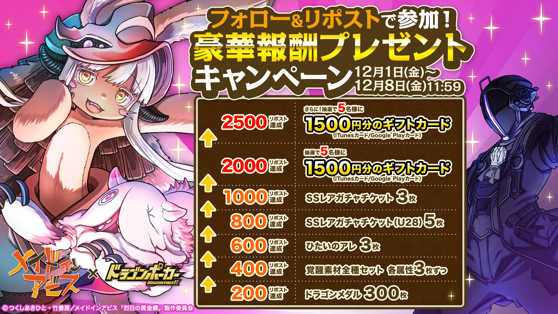 フォロー&リポストで参加！豪華報酬プレゼントキャンペーン