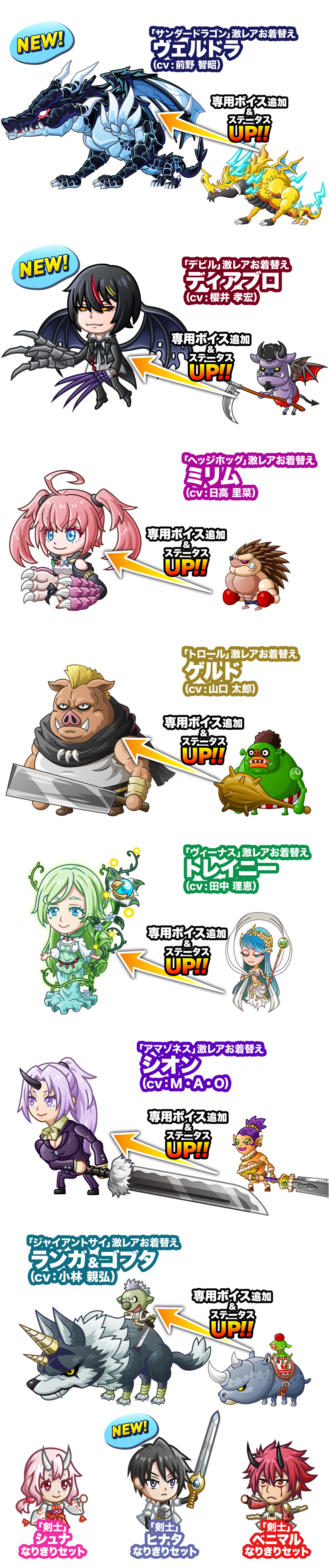 限定キャラお着替え